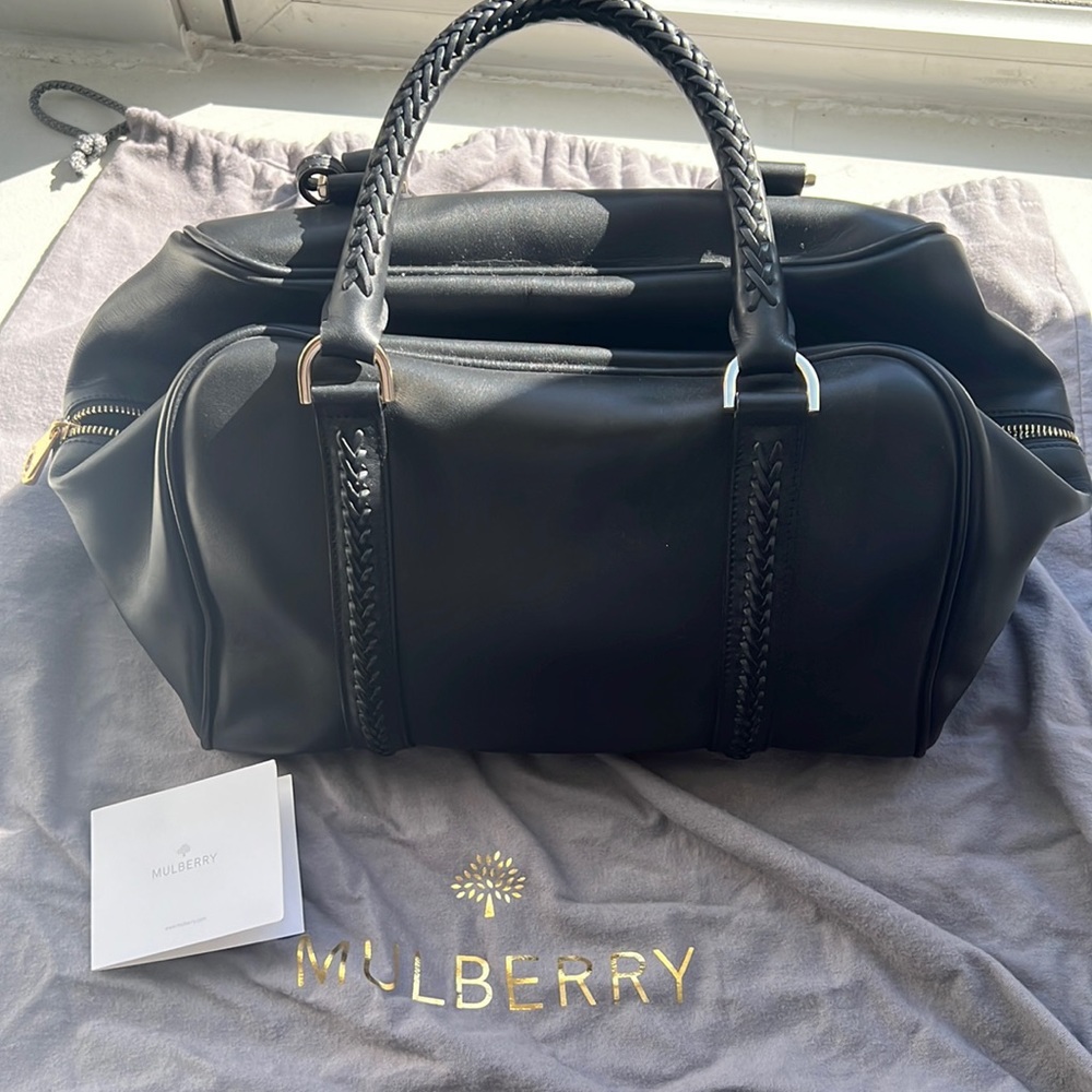 Authentic Mulberry Pembridge Clipper Bag in Color Black